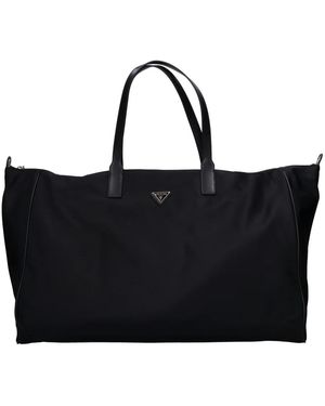 Guess Reisetasche Aus Technischem Gewebe - Schwarz