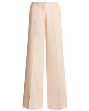 Alberta Ferretti Wide Trousers - Natural