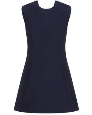 Balenciaga A-Linie Mini-Kleid - Blau