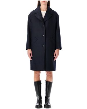 A.P.C. Single-Breasted Coats - Blauw
