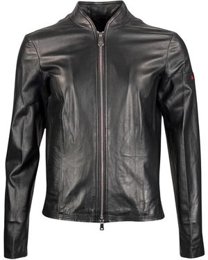 Peuterey Leather Jackets - Zwart