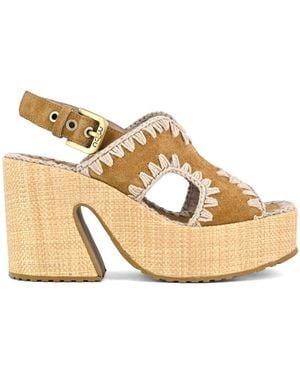 Mou High Heel Sandals - Metallic