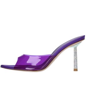 Le Silla Schoenen ,Paars ,Leer Sandalen Paars