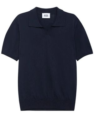 Alpha Studio Polo Shirts - Azul