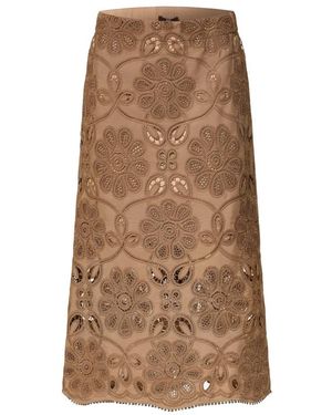 Riani Midi Skirts - Marrón