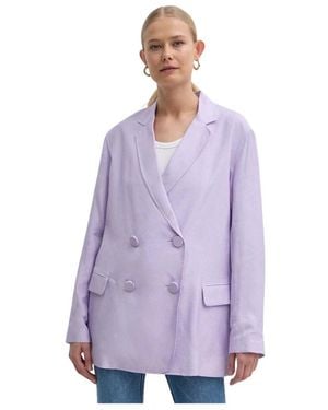 ARMANI EXCHANGE Jassen ,Paars ,Polyester Dubbelrijige Blazer