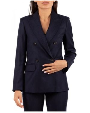 Max Mara Elegante Studio Jacke - Blau