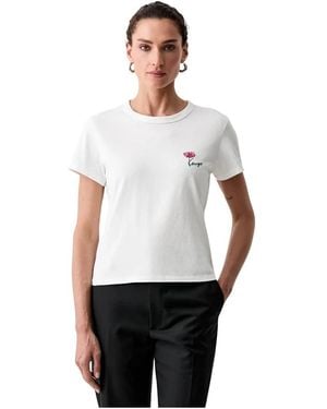 KENZO Tops ,Wit ,Katoen Tulip T-Shirt