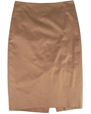 Kiton Kurzer Baumwollrock - Braun