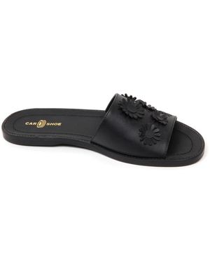 Car Shoe Naturleder Sandale Schuh - Schwarz