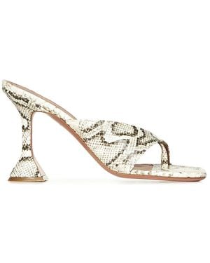 AMINA MUADDI Heeled Mules - Métallisé