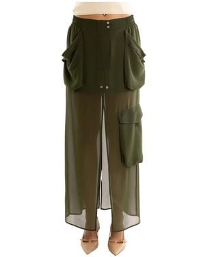 Pinko Maxi Skirts - Verde