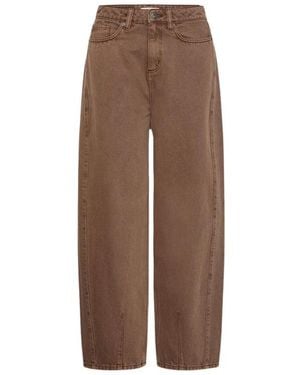 Ichi Blich Barrel Jeans - Bruin