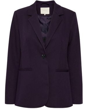 Kaffe Jassen ,Paars ,Kasakura Blazer - Blauw