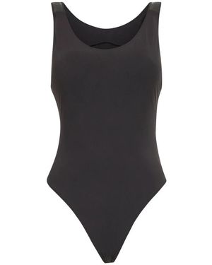 Brunello Cucinelli Badmode ,Bruin ,Badpak Uit Één Stuk - Zwart