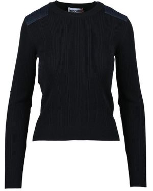 Moschino Truien & Vesten ,Blauw ,Denim Sottogiacca Toppe