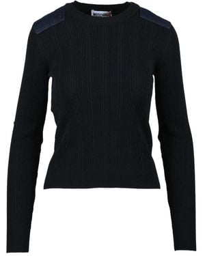 Moschino Truien & Vesten ,Blauw ,Denim Sottogiacca Toppe
