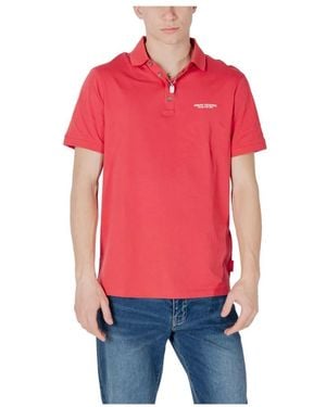 ARMANI EXCHANGE Rotes Baumwoll-Poloshirt