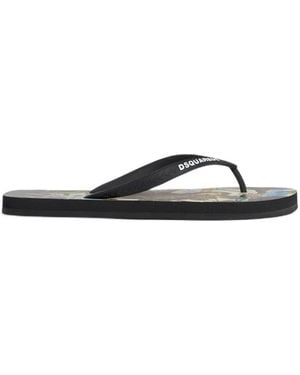 DSquared² Flip Flops - Black