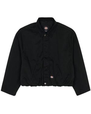 Dickies Jassen ,Zwart ,Katoen Polycotton Jas