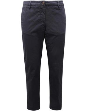 White Sand Straight Trousers - Blue
