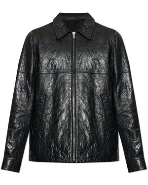 Rick Owens Leather Jackets - Noir