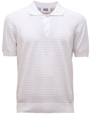 Alpha Studio Polo Shirts - White