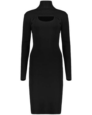 Yves Salomon Knitted Dresses - Black