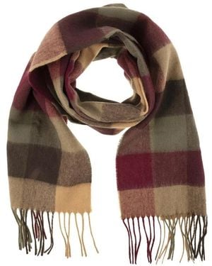 Barbour Accessoires ,Rood ,Wol Tattersall Grote Sjaal - Bruin