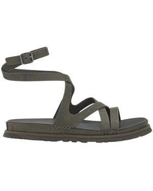 UGG Schoenen ,Groen ,Leer Goldengaze Sandaal Met Reliëf En Enkelbandje