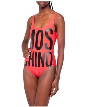 Moschino Costume Intero Con Scritta - Rood