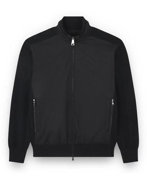 Paul & Shark Hybride Zip-Up Sweater - Zwart