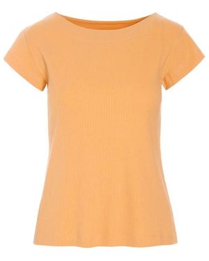 Bitte Kai Rand T-Shirt Aus Rippstrick - Orange
