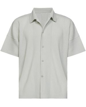Issey Miyake Short Sleeve Shirts - Grey