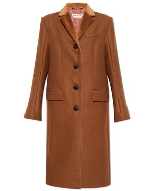 Marni Single-Breasted Coats - Marrón