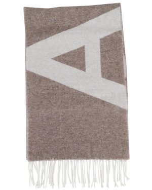 A.P.C. Kaffee Fransen Schal Malo - Grau