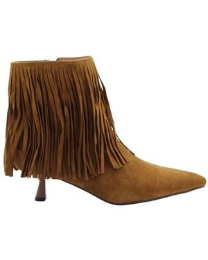 Bibi Lou Schoenen ,Bruin ,Stijlvolle Enkellaarsjes Bogove