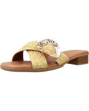 MTNG Schoenen ,Geel ,Sandalia Plana - Bruin