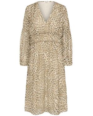 Soaked In Luxury Midi Dresses - Neutro