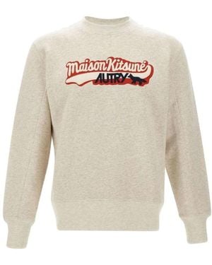 Maison Kitsuné Varsity Sweatshirt - Wit