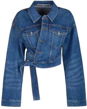 Alexander Wang Trucker Jacke - Blau