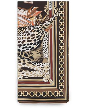 Ferragamo Silky Scarves - Marrón