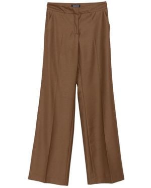 Gianluca Capannolo Wide Trousers - Bruin