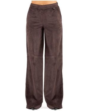 Luckylù Wide Trousers - Brown