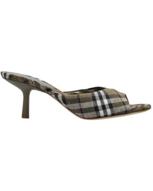 Burberry Heeled Mules - Multicolore