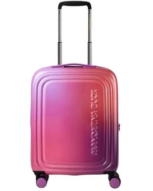 Mandarina Duck Logoduck+ Aurora Expandable Cabin Hard Trolley - Pink