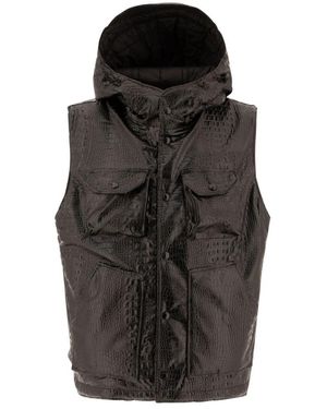 Engineered Garments Schwarze Field Vest Jacke Aw24