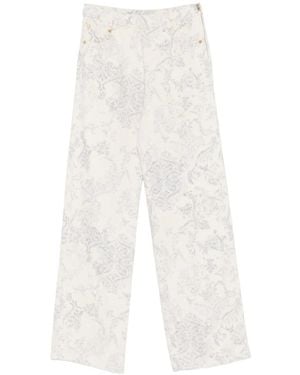forte_forte Wide Trousers - Blanco