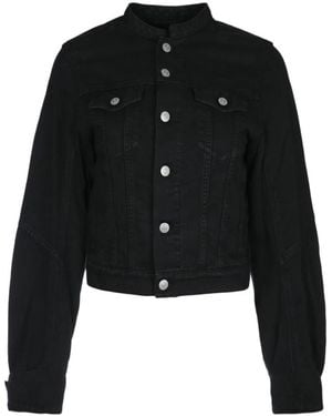 MM6 by Maison Martin Margiela Denim Jackets - Zwart