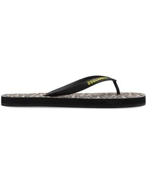 DSquared² Flip Flops - Negro